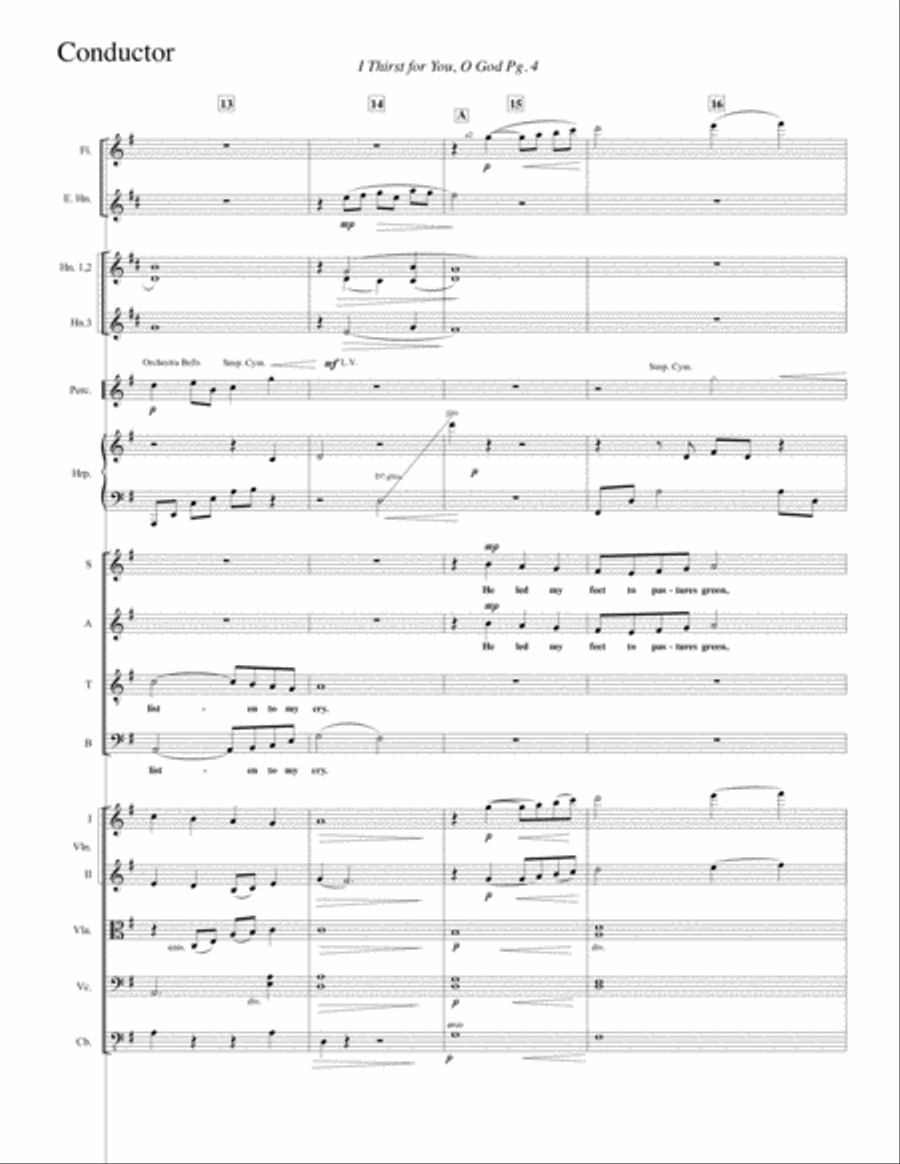 I Thirst for You, O God--Full Score Small Ensemble scores gallery preview page 5