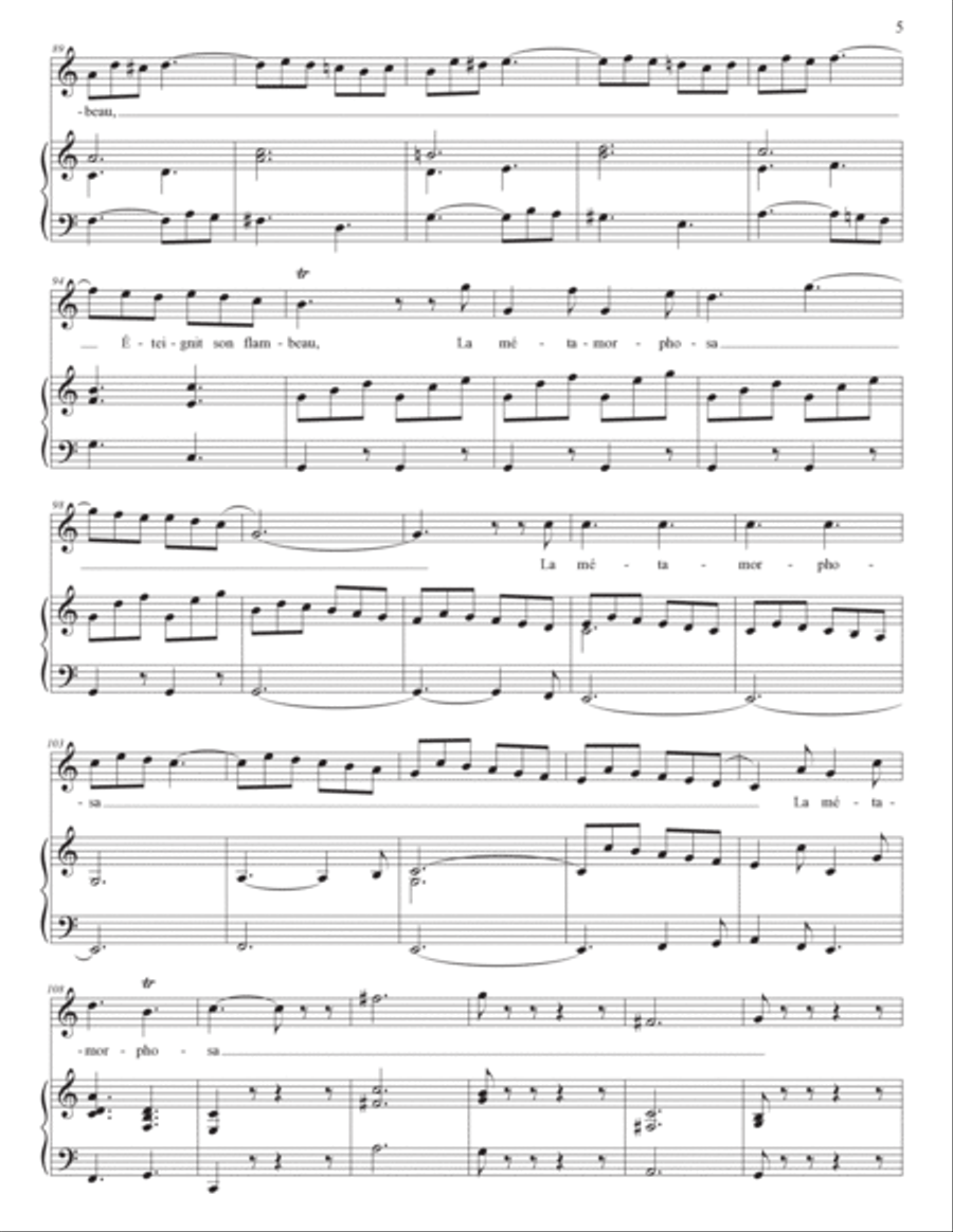 RAMEAU: Aux langueurs d’Apollon (transposed to C major) Voice scores gallery preview page 6