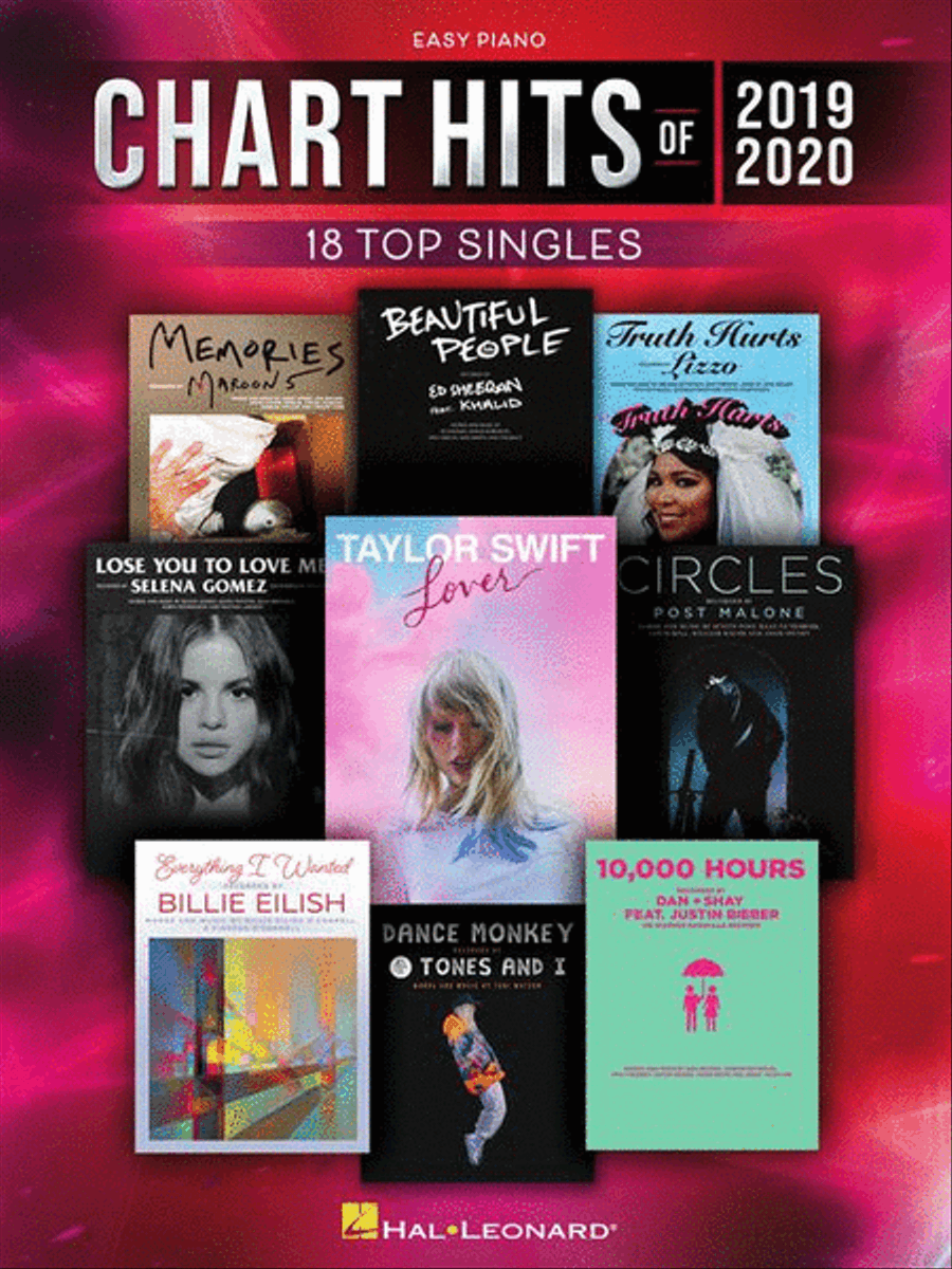 Chart Hits of 2019-2020 Easy Piano scores gallery preview page 2