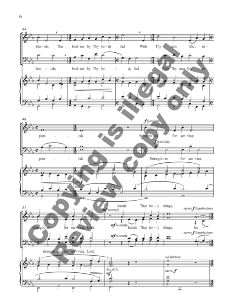 Strengthen for Service Strengthen for Service 4-Part scores gallery preview page 12