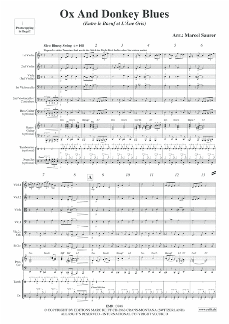 Ox And Donkey Blues Ox And Donkey Blues String Quintet scores gallery preview page 4