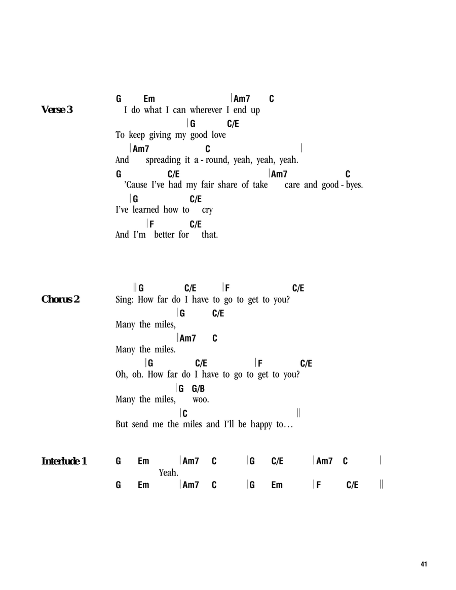Many The Miles Many The Miles Acoustic Guitar scores gallery preview page 3