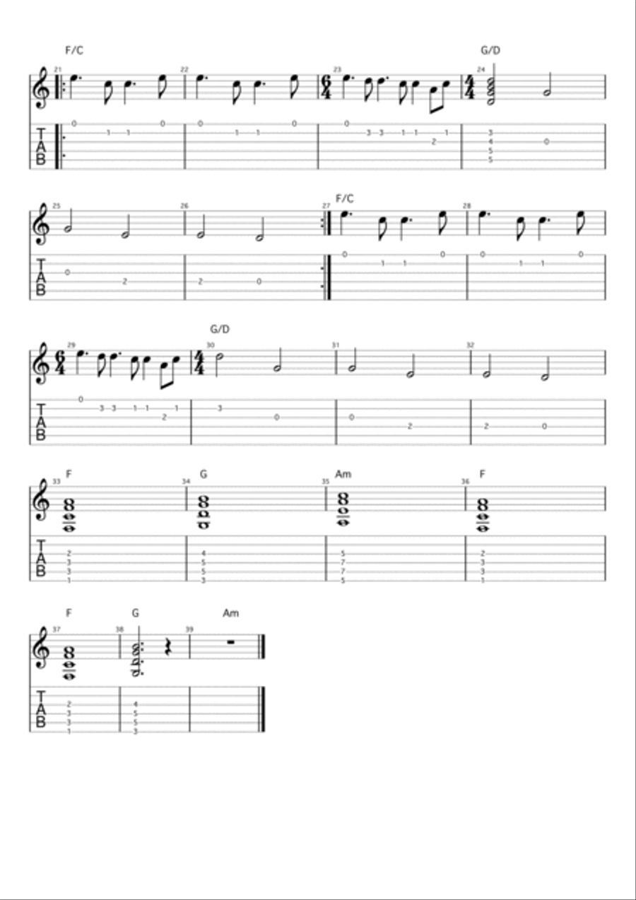 Inspire Guitar Ensemble scores gallery preview page 2