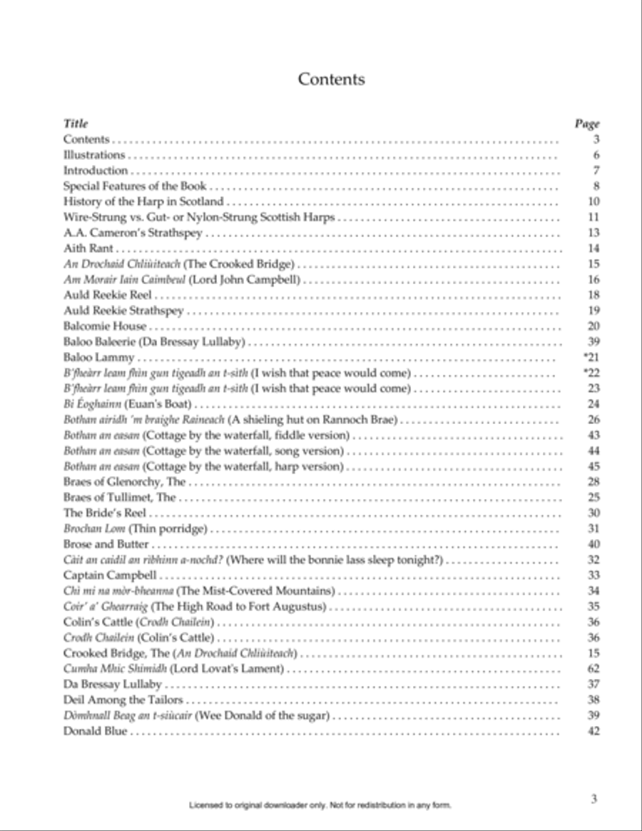 Scottish Harp Celebration Harp scores gallery preview page 4