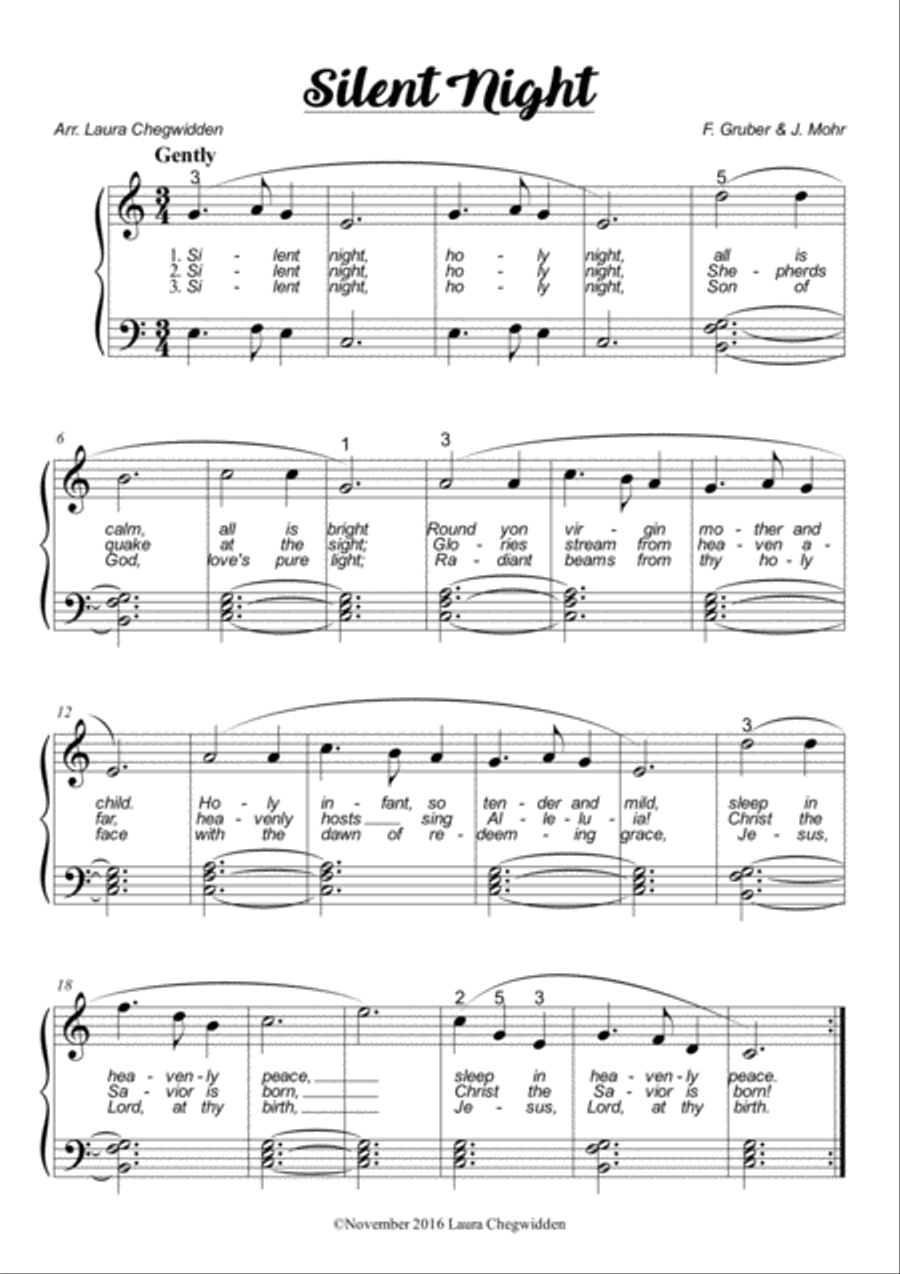 Christmastime Songs Easy Piano scores gallery preview page 5