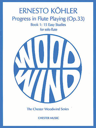 Book cover for Kohler: Progress in Flute Playing Op.33 Book 1