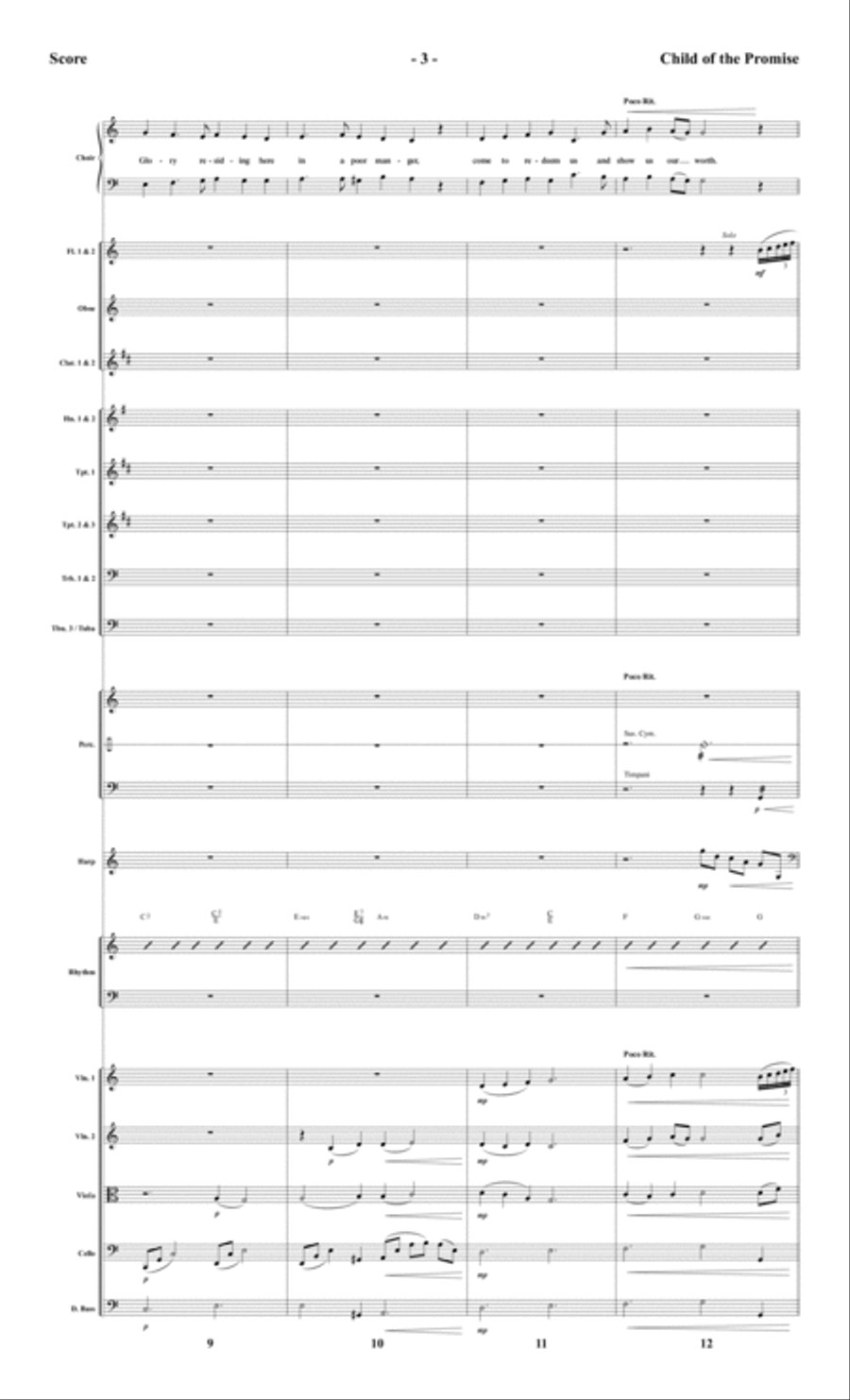 Child of the Promise - Orchestral Score and Parts Choir scores gallery preview page 5