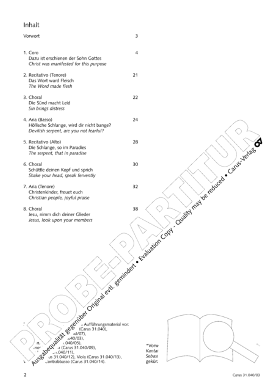 Christ was manifested for this purpose (Dazu ist erschienen der Sohn Gottes) ATB scores gallery preview page 3