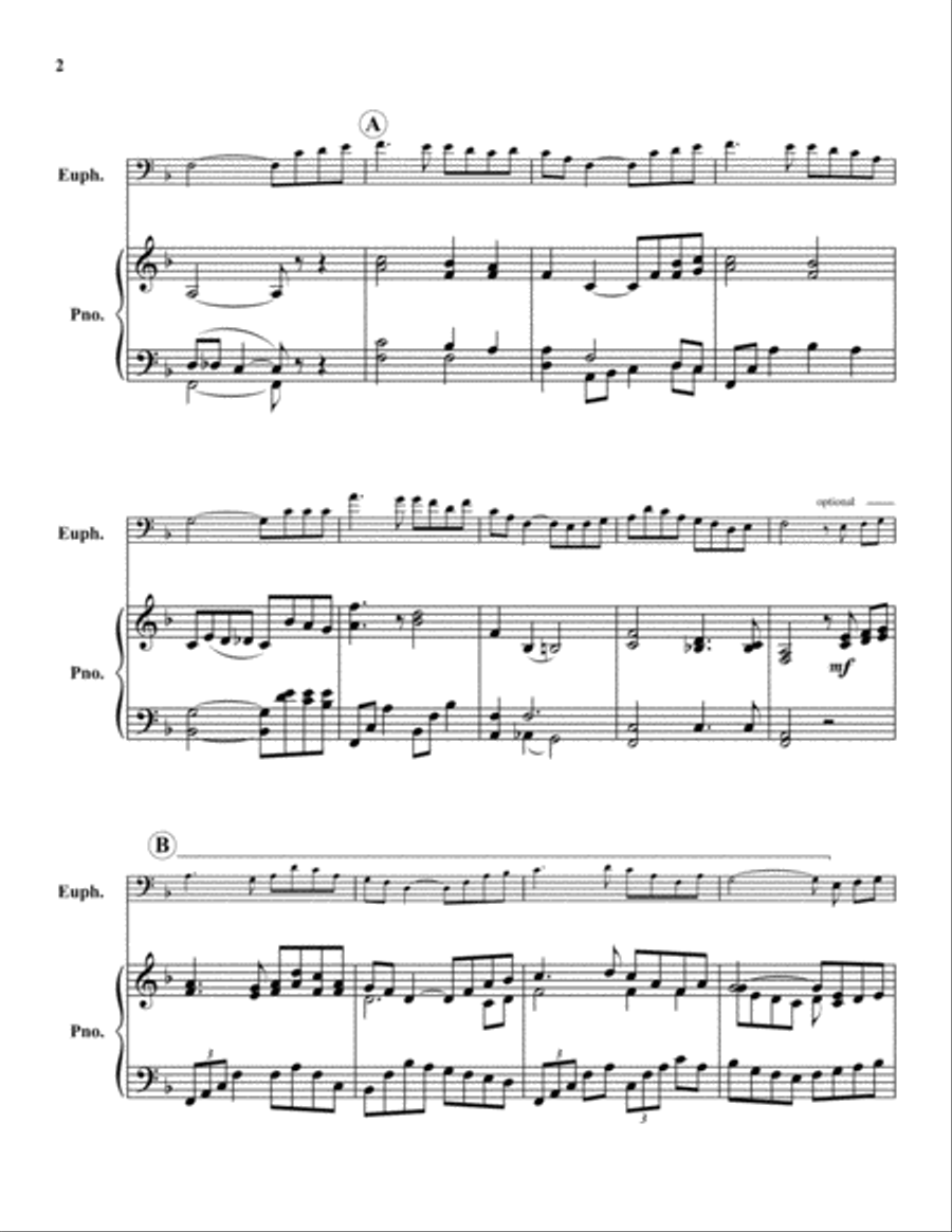 Danny Boy Euphonium scores gallery preview page 2