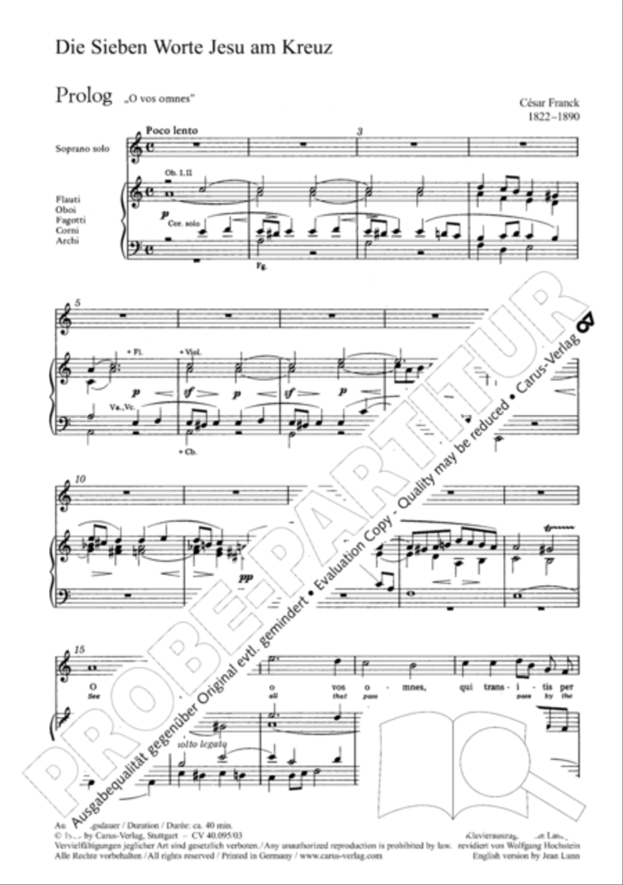 The Seven Words (Die Sieben Worte) 4-Part scores gallery preview page 9