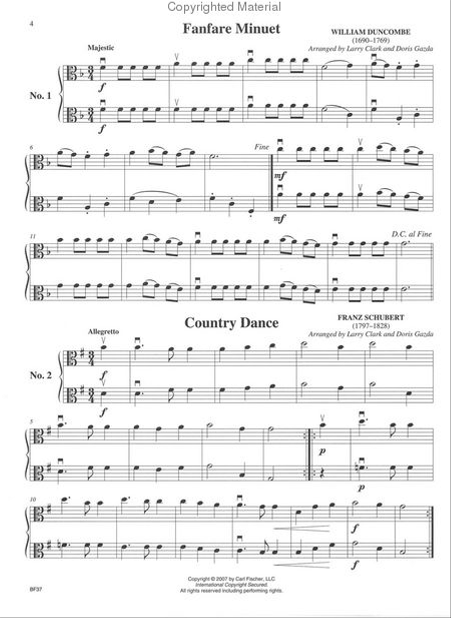 Progressive Duets - Volume I Viola scores gallery preview page 2