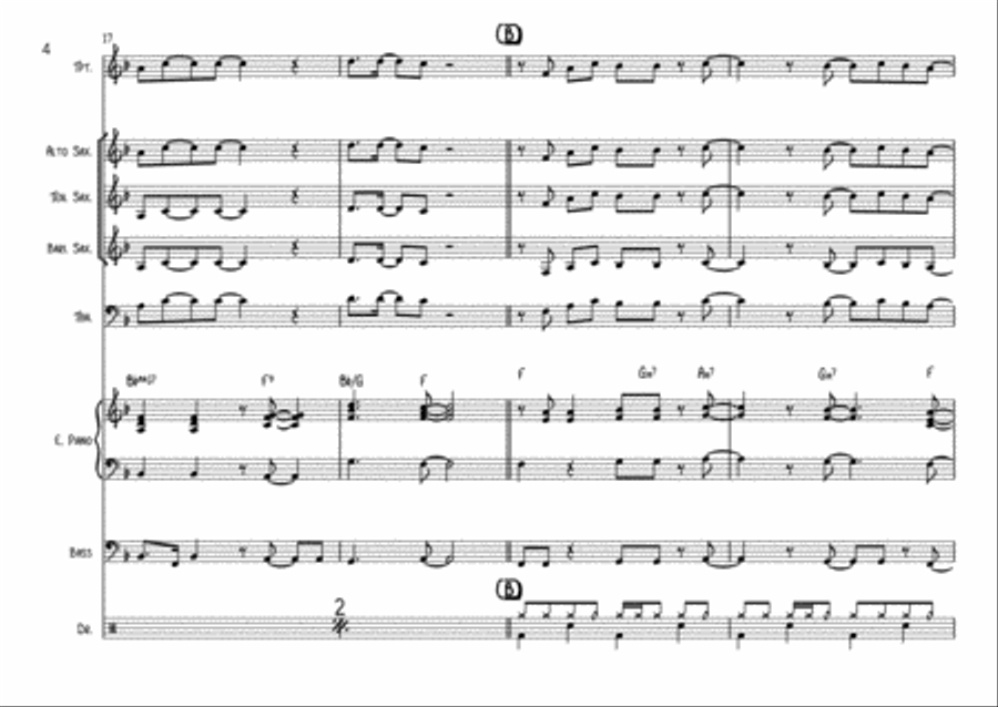 Deely Stan Horns Deely Stan Horns Large Ensemble scores gallery preview page 4