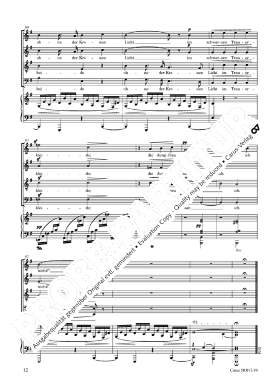 Das Schloss am Meer Das Schloss am Meer 4-Part scores gallery preview page 13