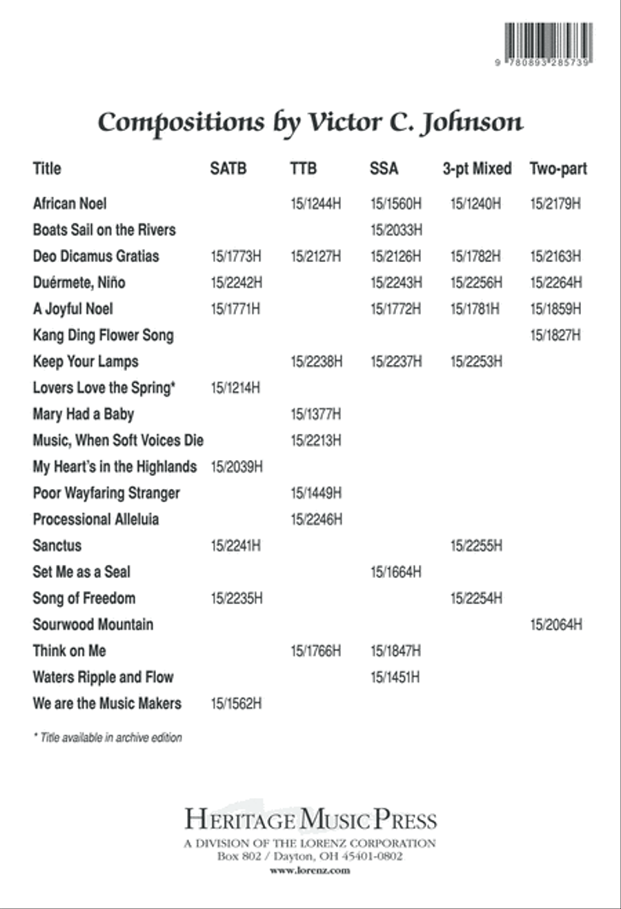 Song of Freedom 4-Part scores gallery preview page 13
