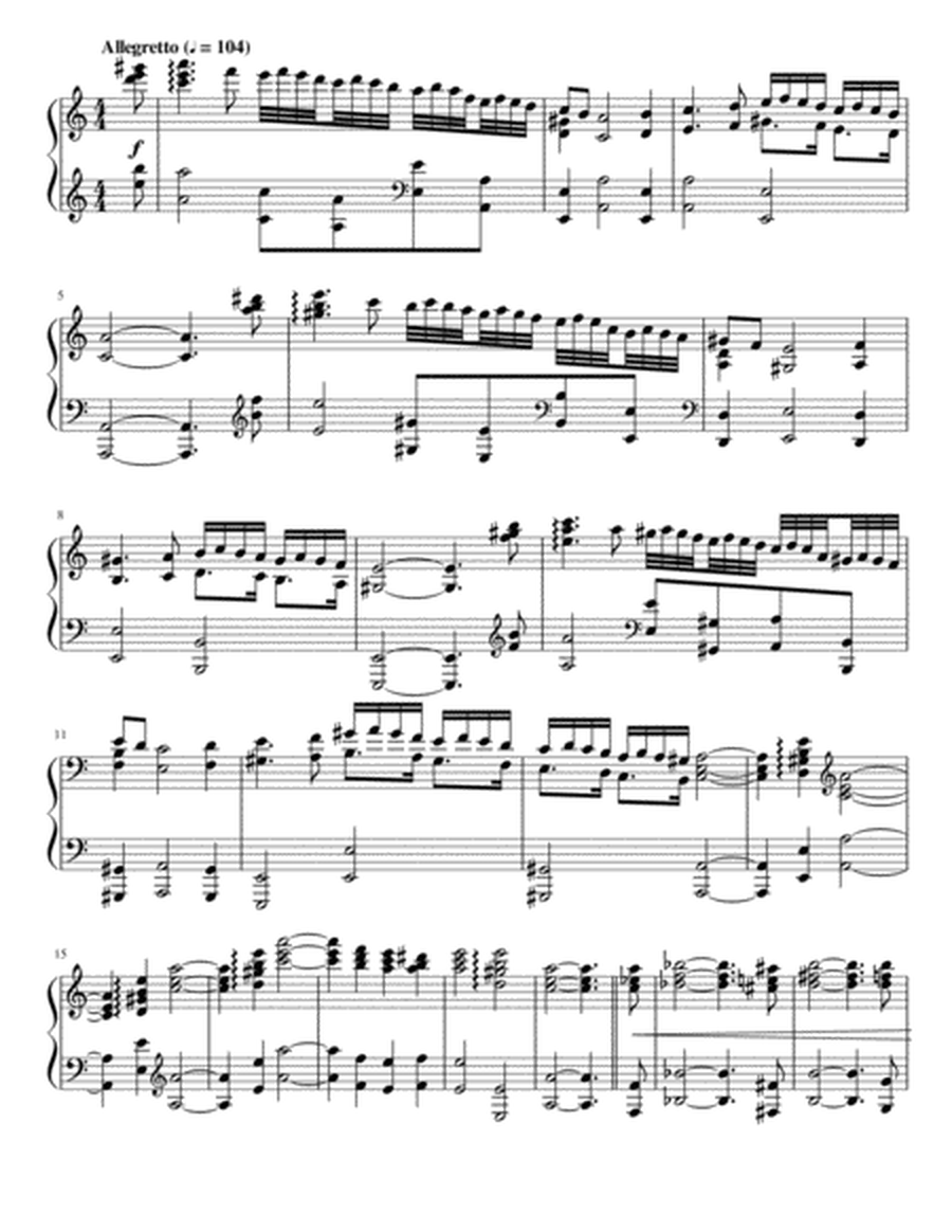 Opus 128, Twenty-sixth Sonata for Piano Solo in A-la image number null
