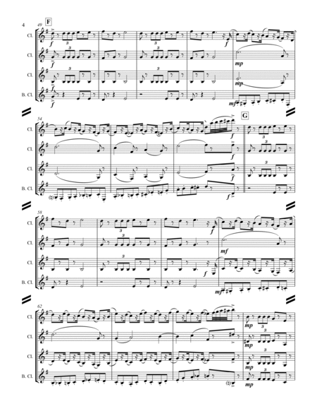 The Nutcracker Suite - 2. Marche (for Clarinet Quartet) image number null