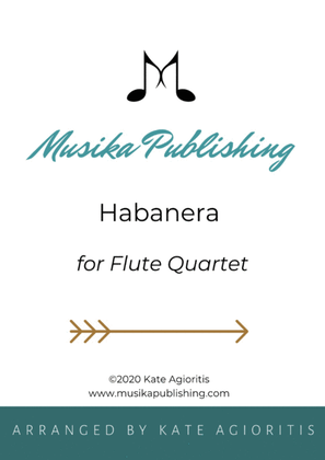 Book cover for Habanera - Flute Quartet