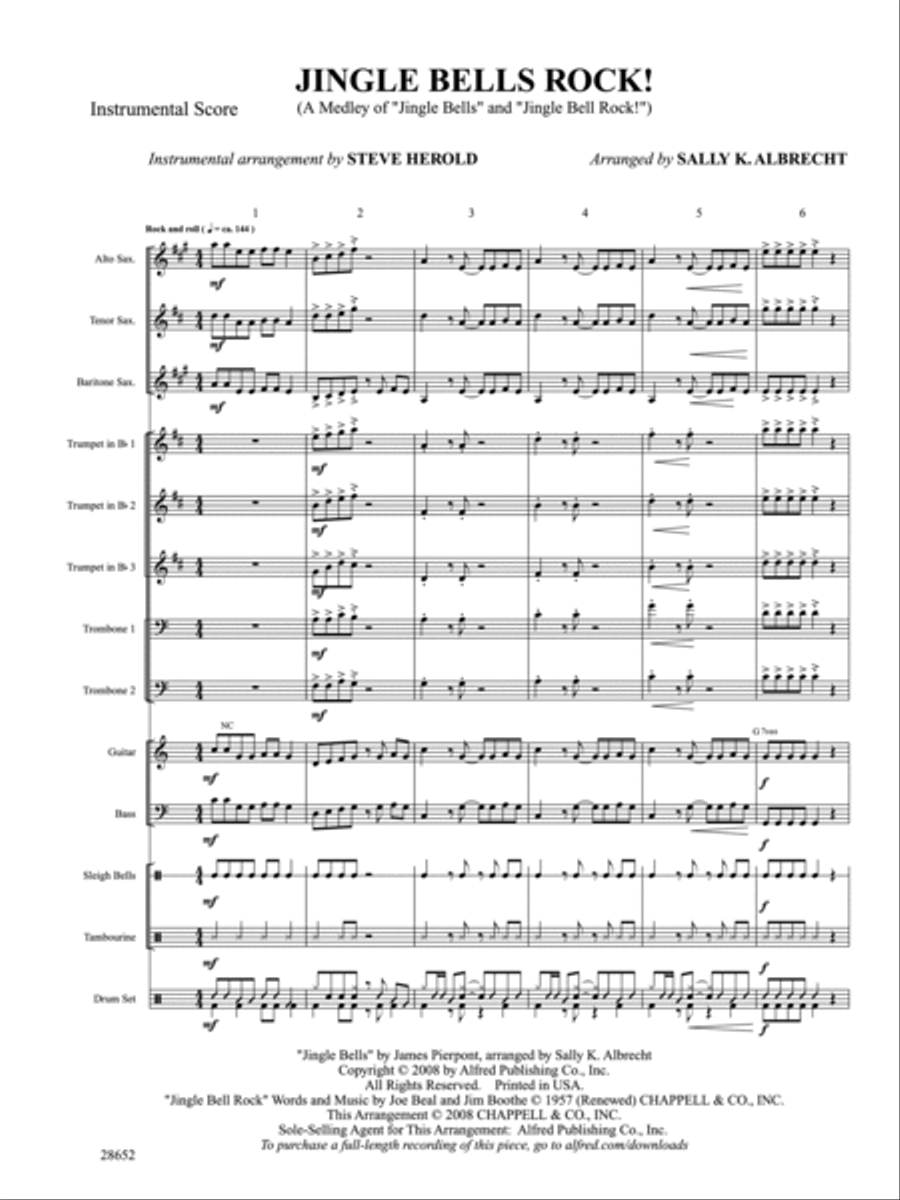 Jingle Bells Rock! (A Medley) Choir scores gallery preview page 3