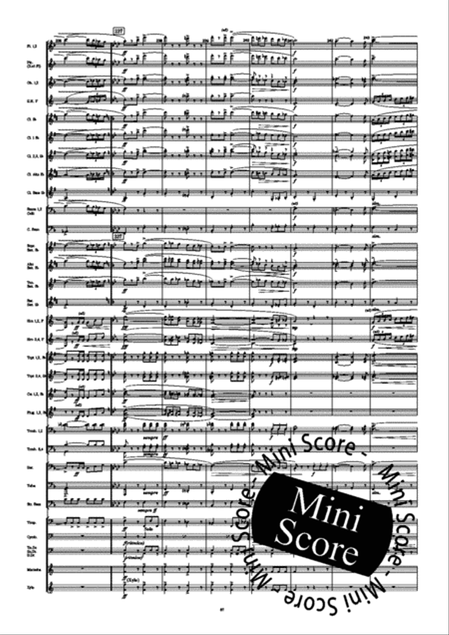 Fourth Symphony Concert Band scores gallery preview page 75