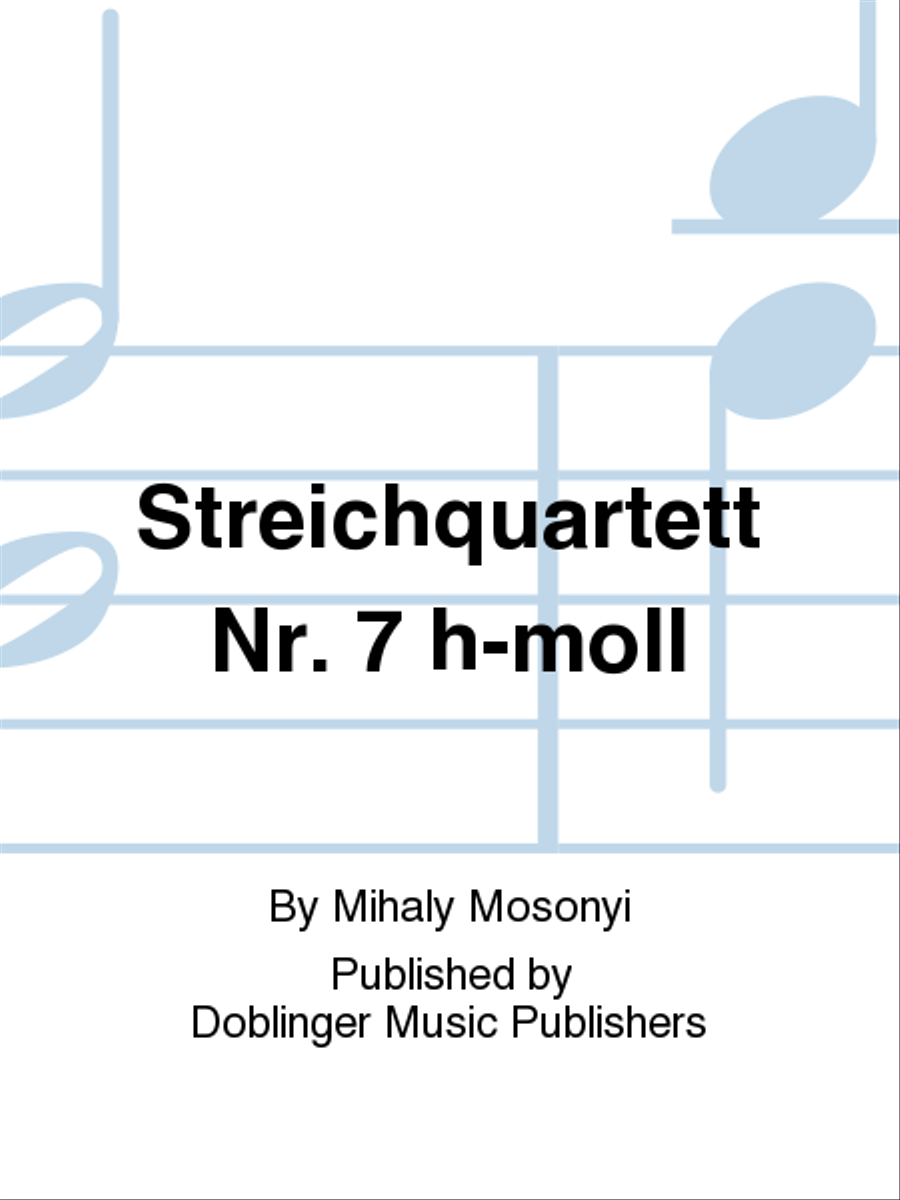 Streichquartett Nr. 7 h-moll String Quartet scores gallery preview page 1