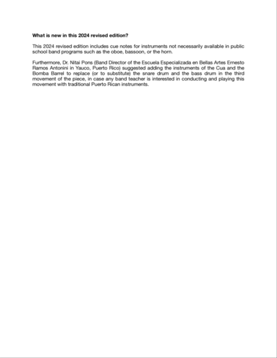 Three Afro-Hispanic Movements For Trombone and Concert Band (Revised Edition 2024)