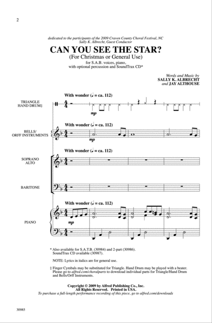 Can You See the Star? 3-Part scores gallery preview page 2