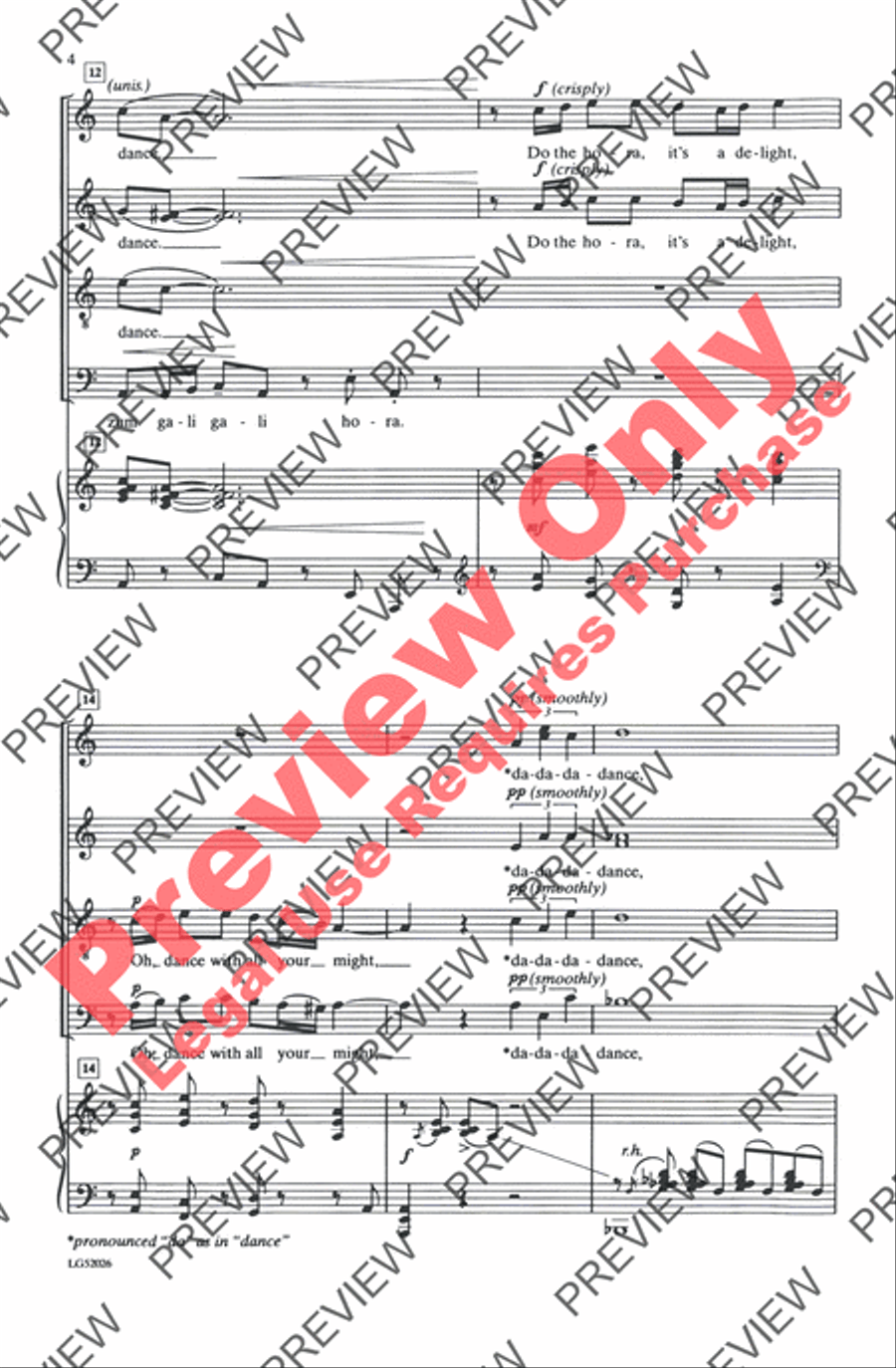 Zum Gali 4-Part scores gallery preview page 4