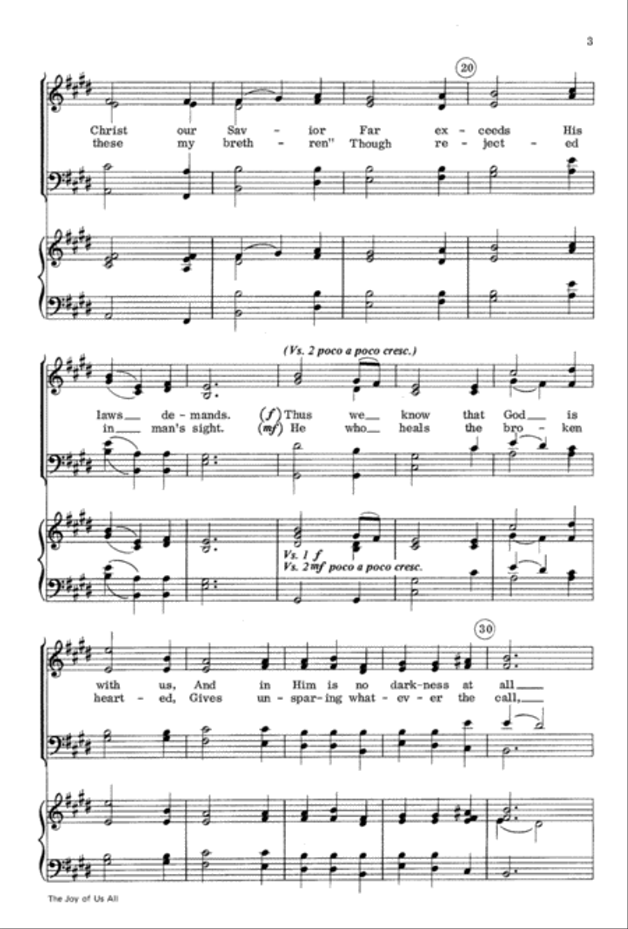 The Joy of Us All! 4-Part scores gallery preview page 3