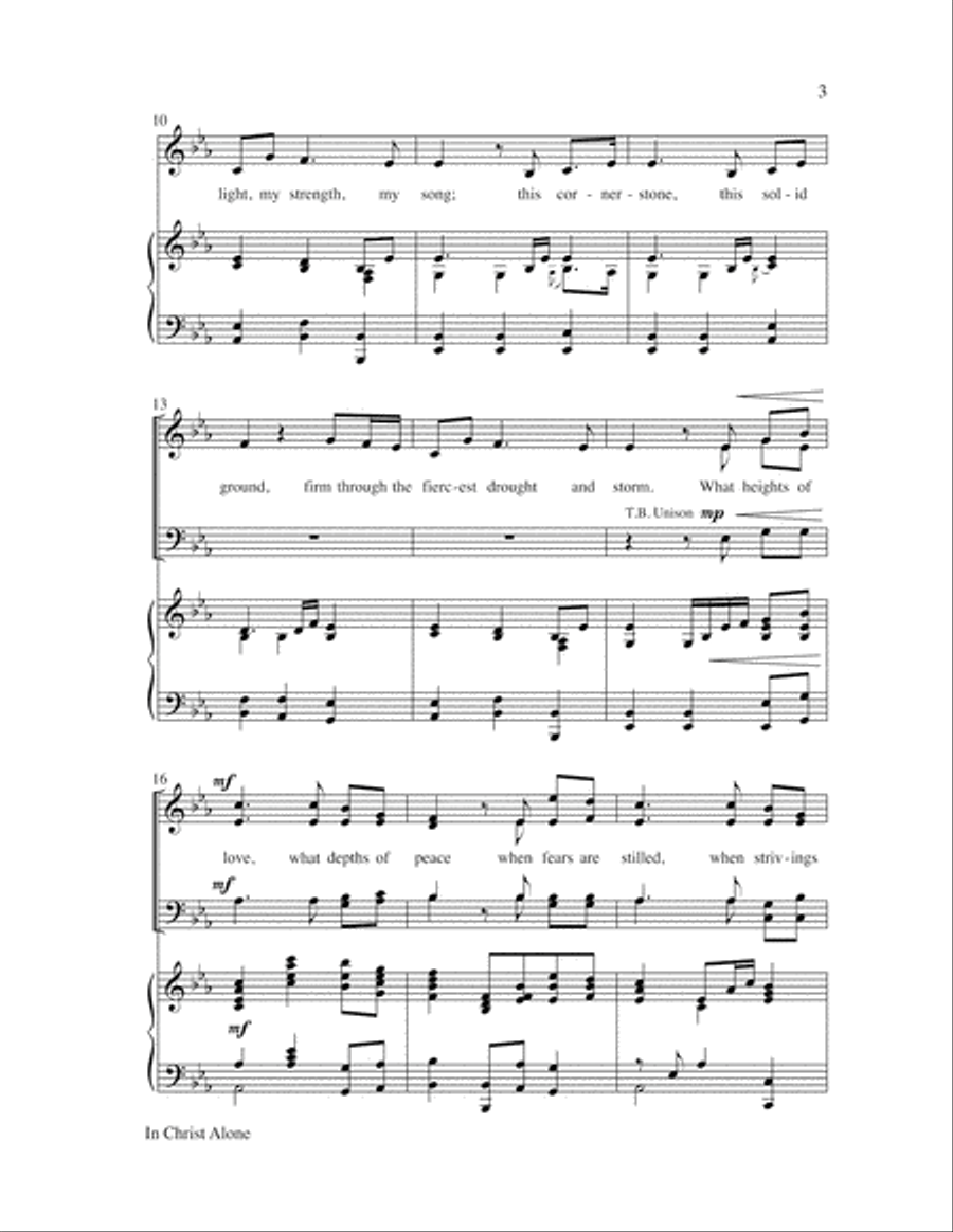 In Christ Alone 4-Part scores gallery preview page 3