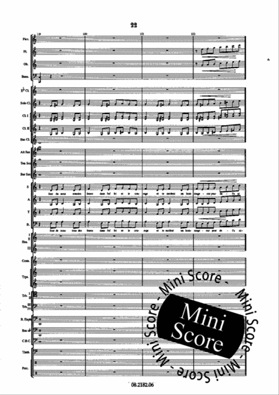 Oratorio Olympique SATB/Harmonie 4-Part scores gallery preview page 26