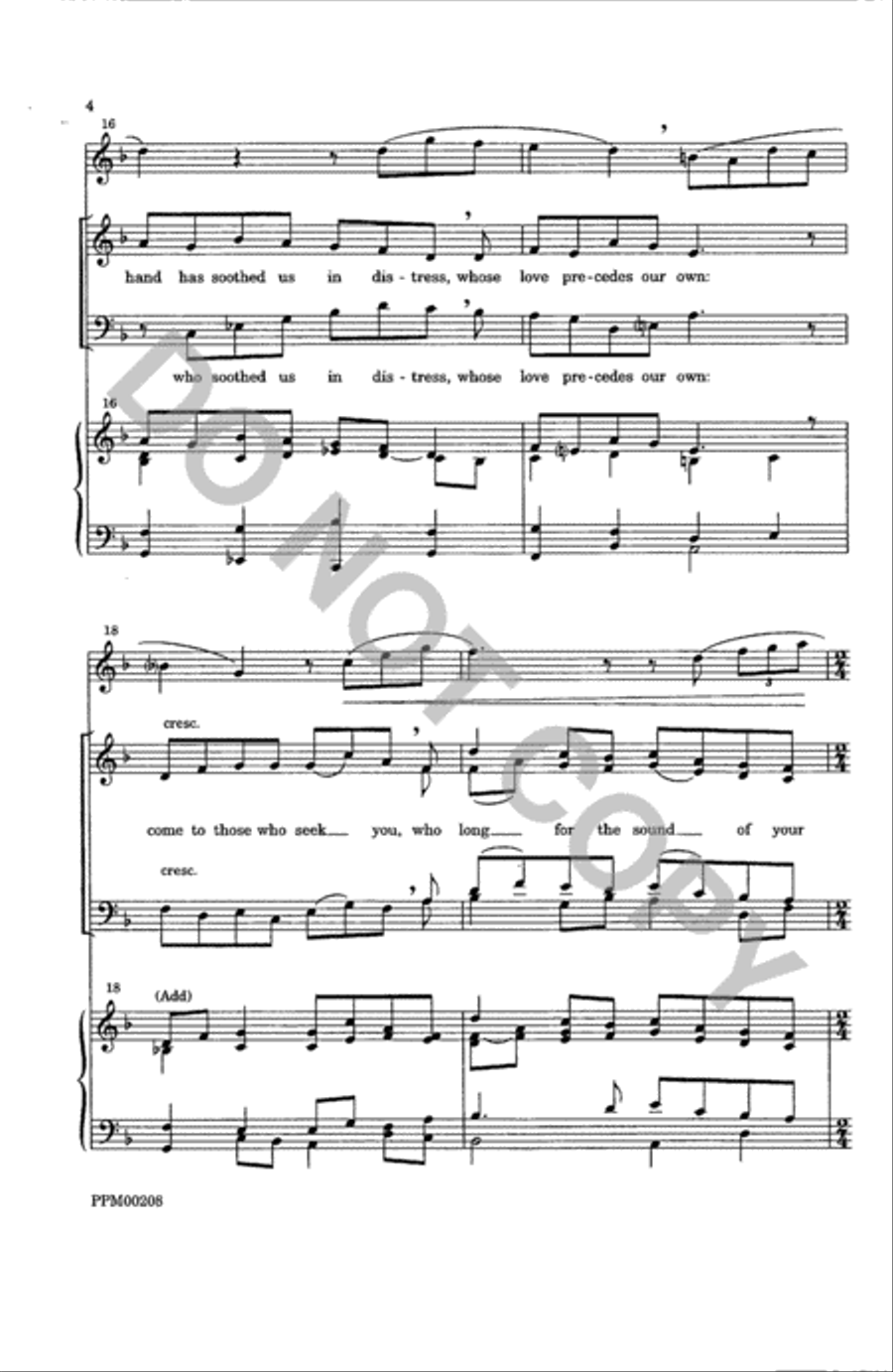 Pervasive Never-absent One 4-Part scores gallery preview page 5