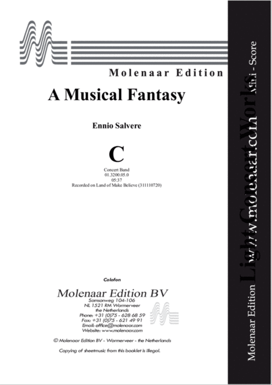 A Musical Fantasy Concert Band scores gallery preview page 2
