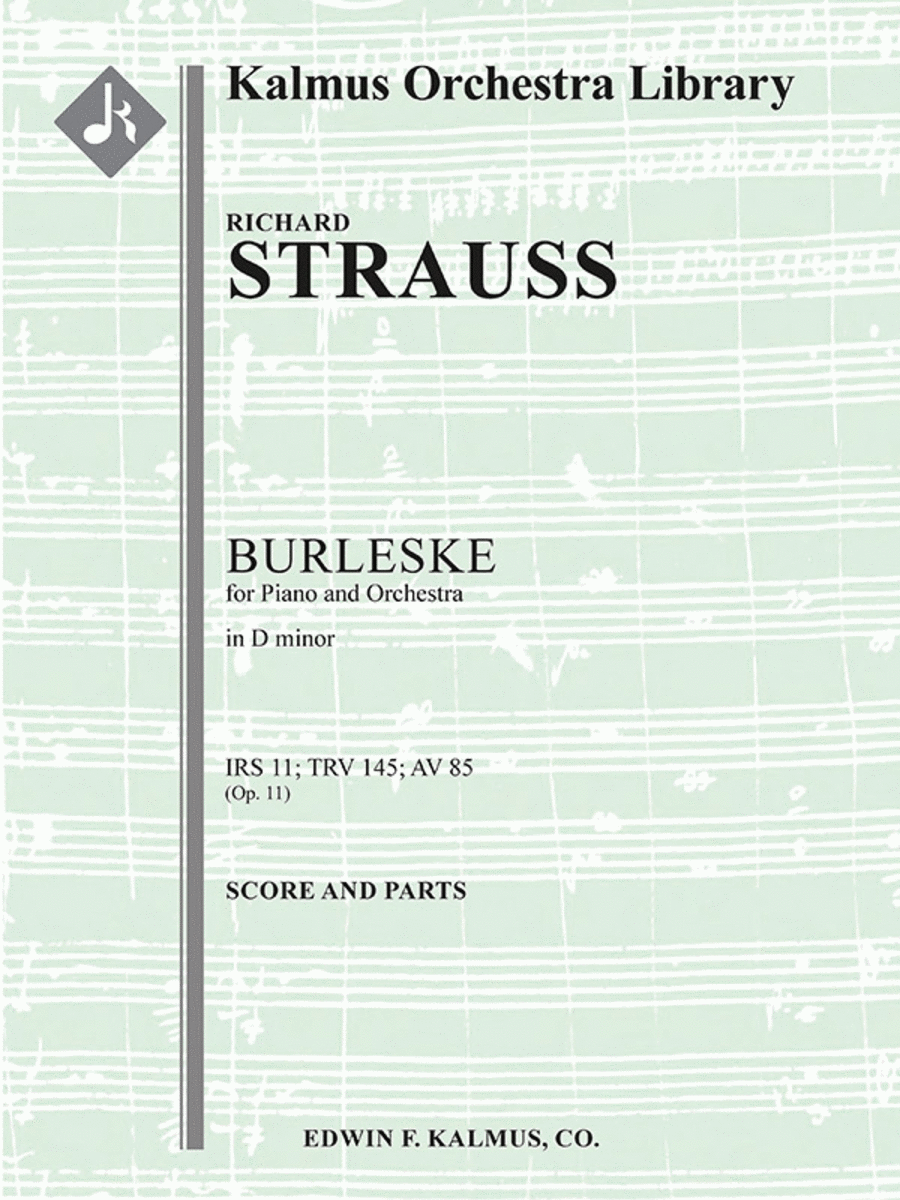 Burleske in D minor for Piano and Orchestra, IRS 11 (TrV 145; AV 85) Concert Band scores gallery preview page 1