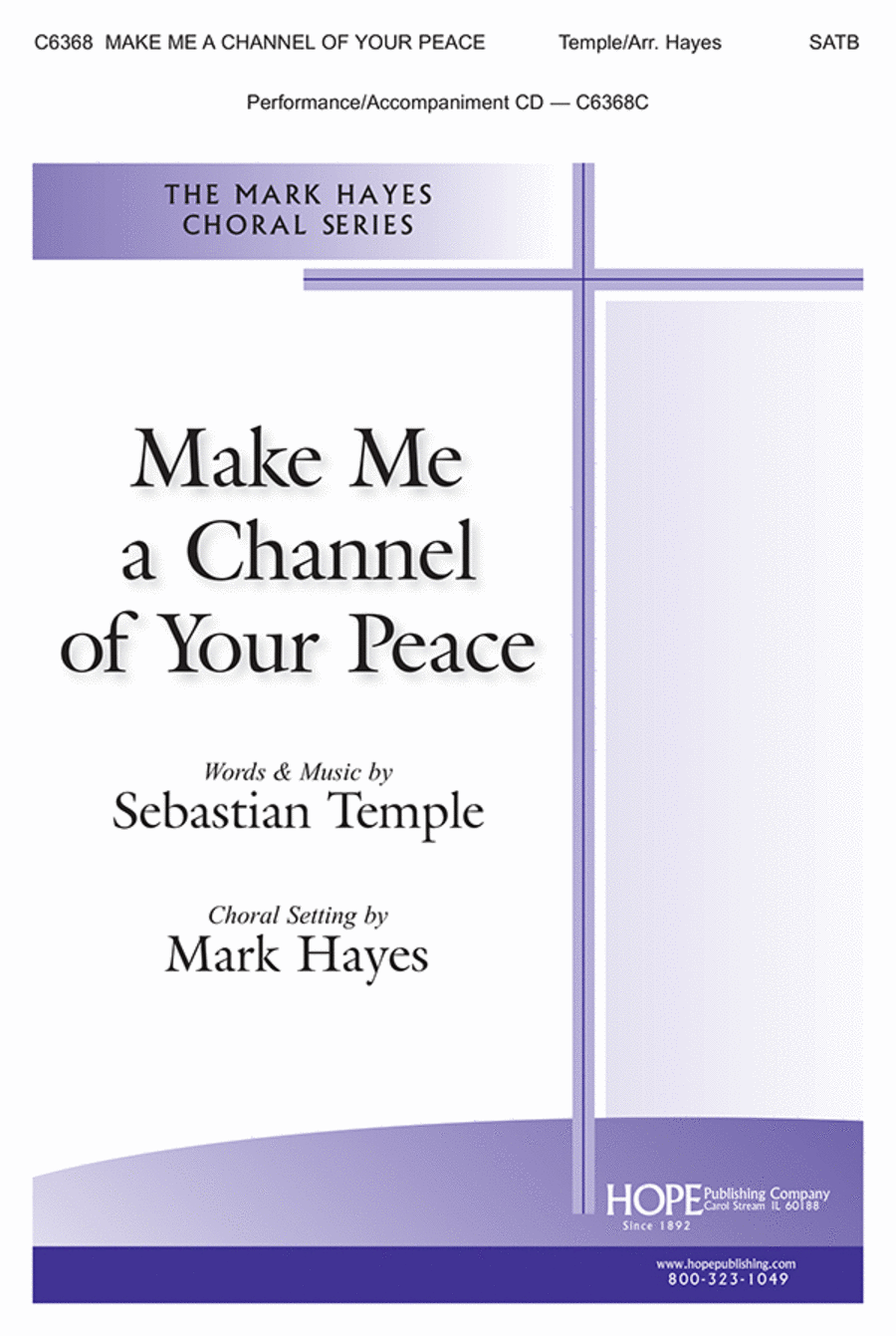 Make Me a Channel of Your Peace 4-Part scores gallery preview page 1