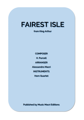 Book cover for FAIREST ISLE from King Arthur by H. Purcell