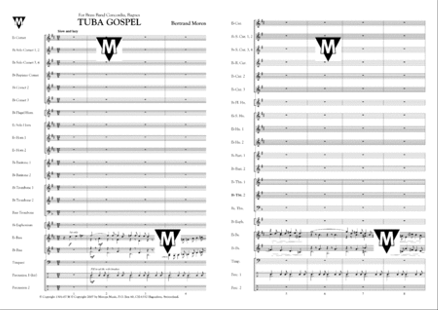 Tuba Gospel Brass Band scores gallery preview page 2