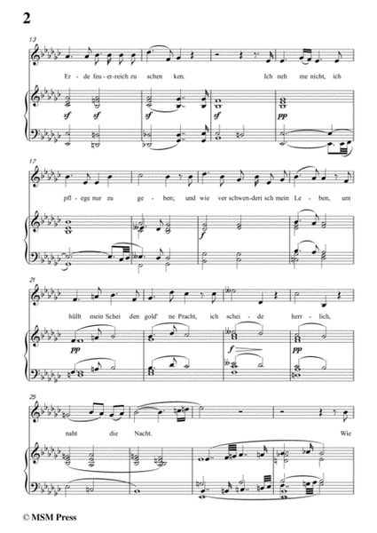 Schubert-Freiwilliges Versinken(Voluntary Oblivion),D.700,in e flat minor,for Voice&Piano image number null