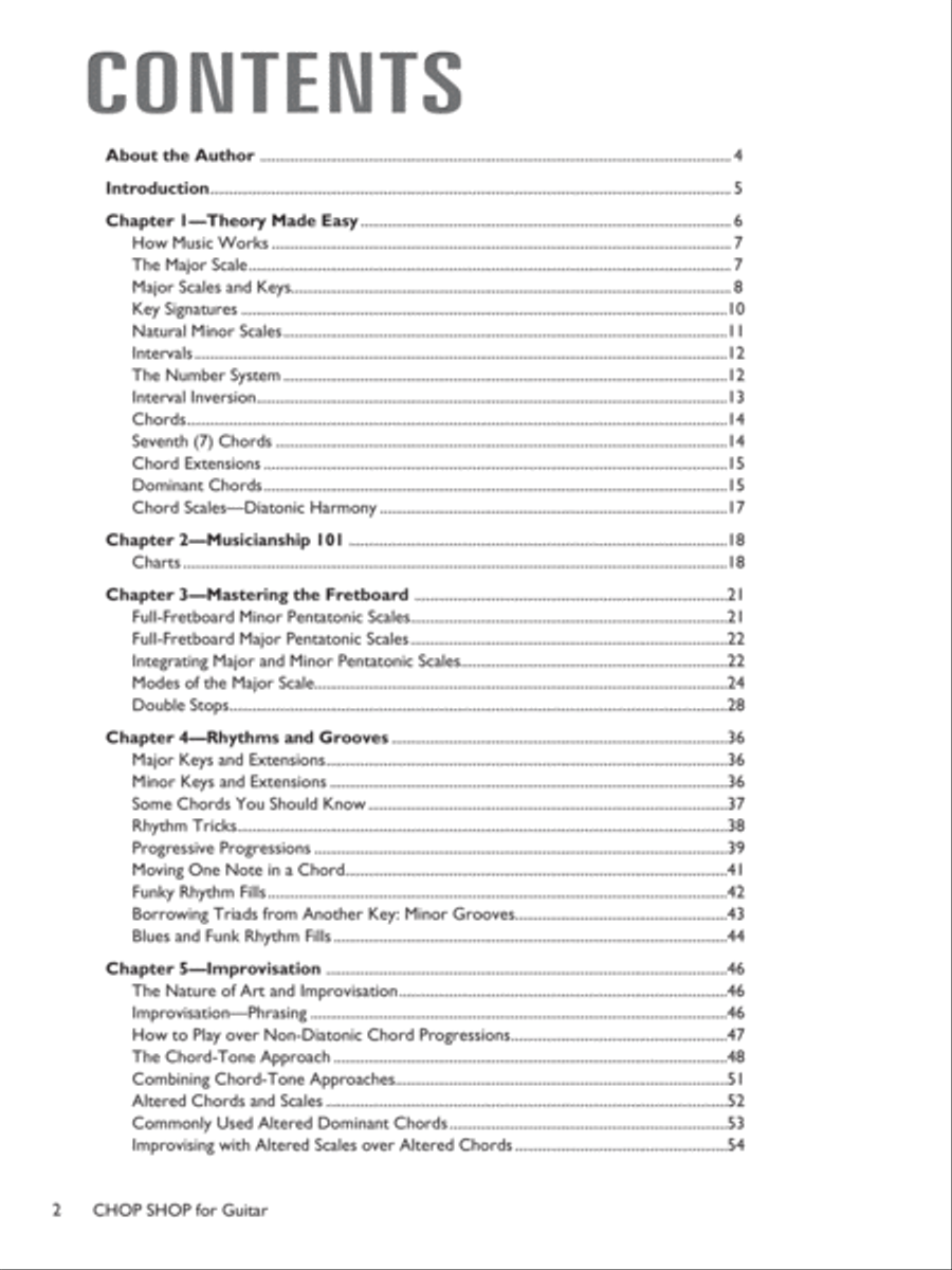 Matt Smith's Chop Shop for Guitar Guitar scores gallery preview page 2