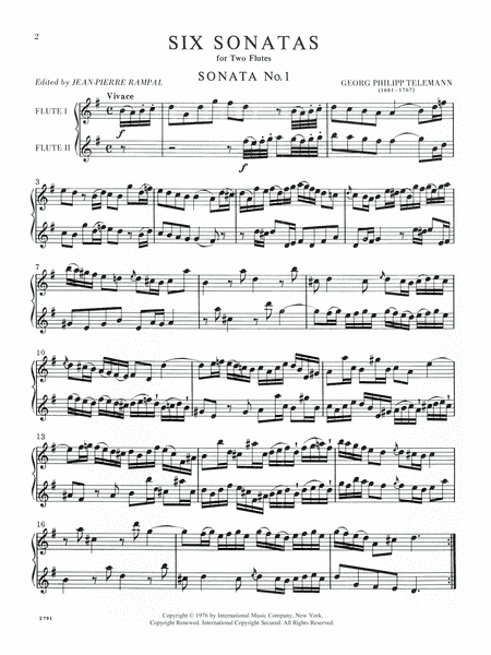 Six Sonatas, Series I: Volume I