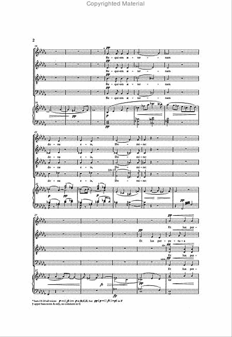 Requiem, Op. 89 4-Part scores gallery preview page 3