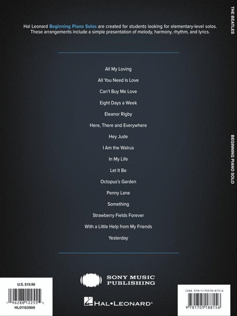 The Beatles Piano Solo scores gallery preview page 6