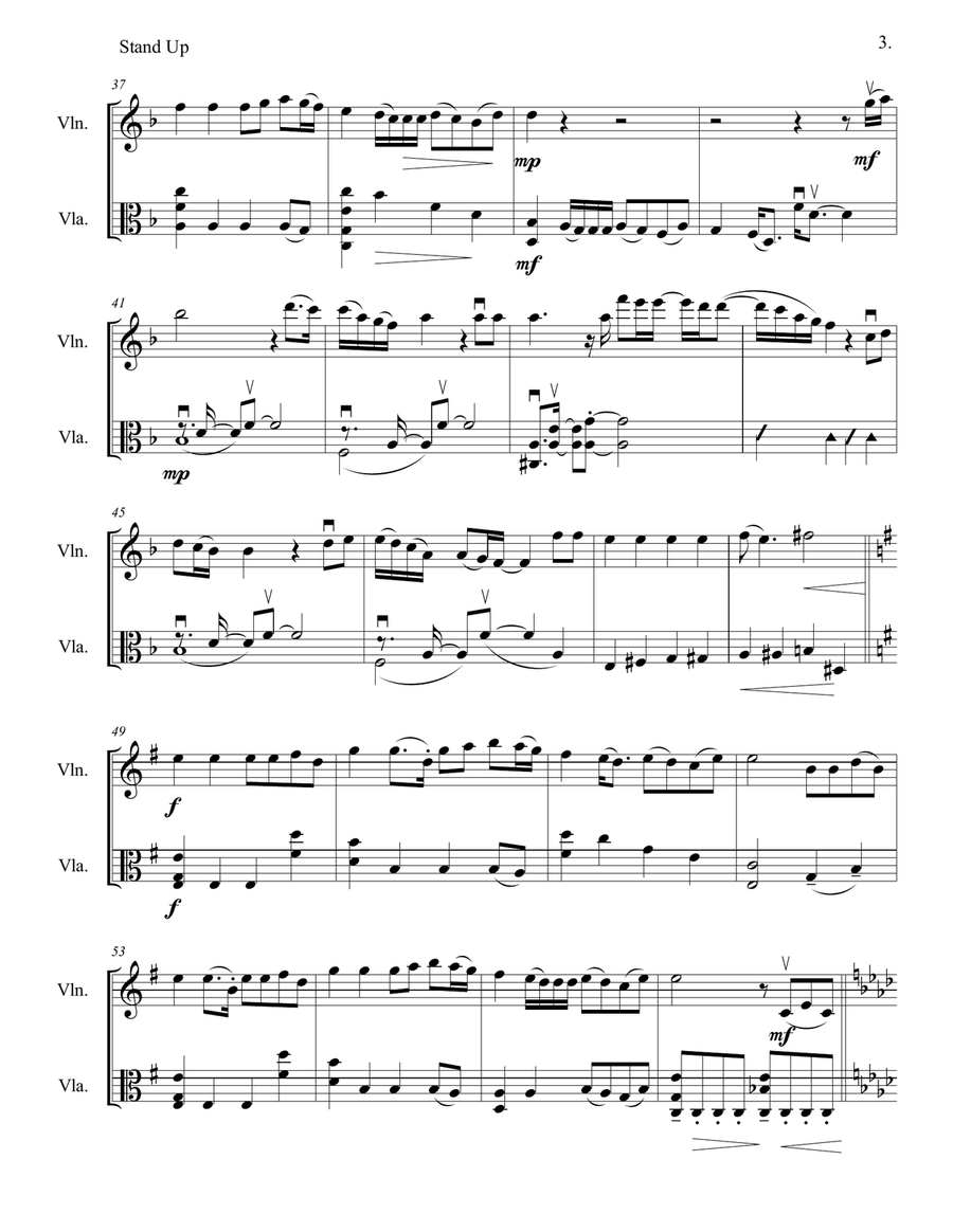 Stand Up String Duet scores gallery preview page 6