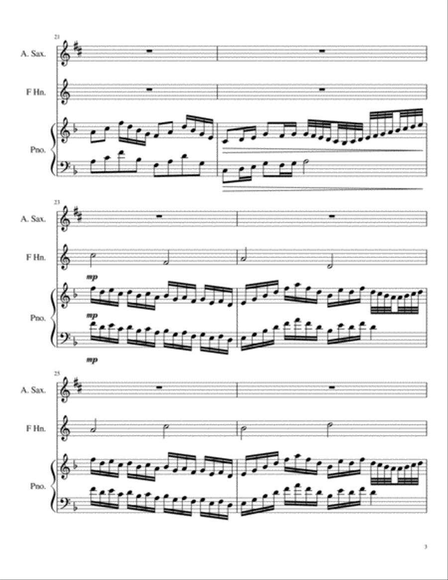 Morning Opening Morning Opening Woodwind Duet scores gallery preview page 3