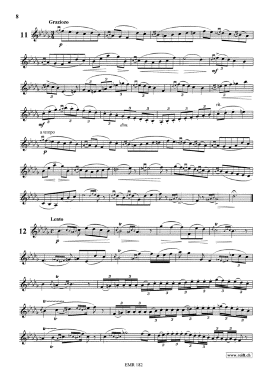 24 Melodic Studies Cornet scores gallery preview page 9