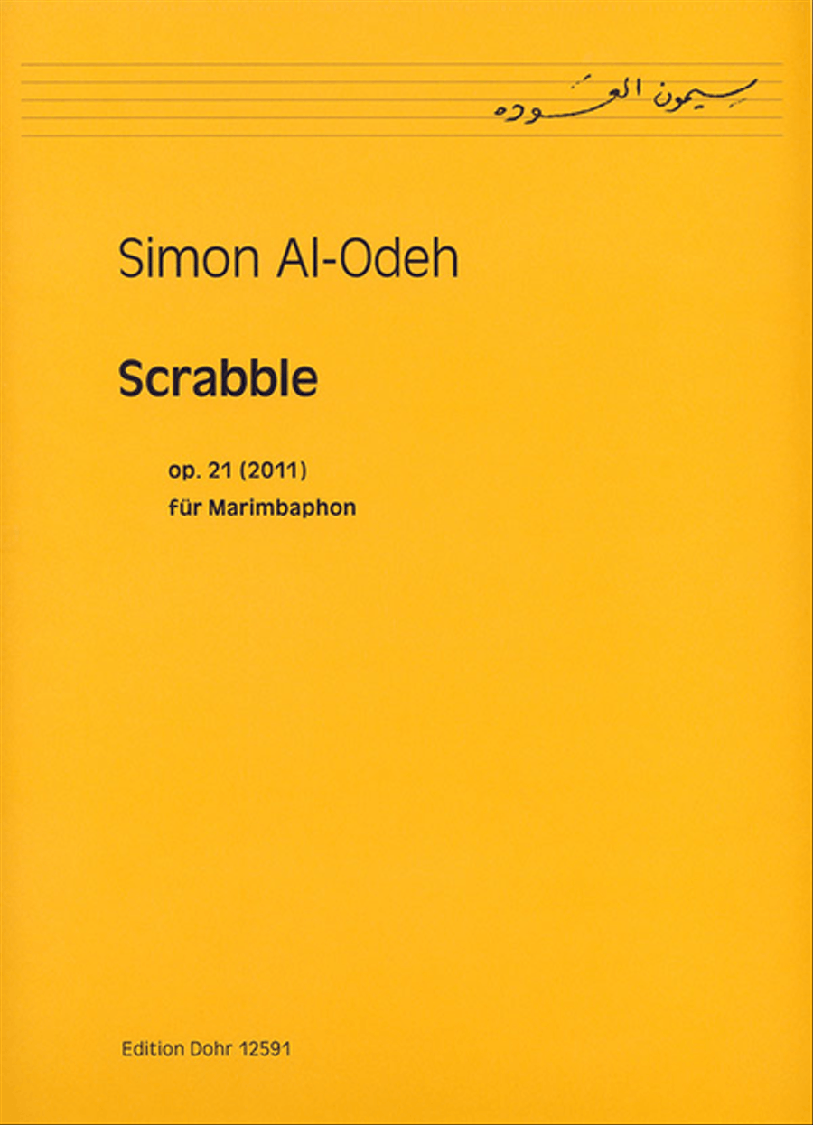 Scrabble für Marimbaphon op. 21 (2011) Marimba scores gallery preview page 1