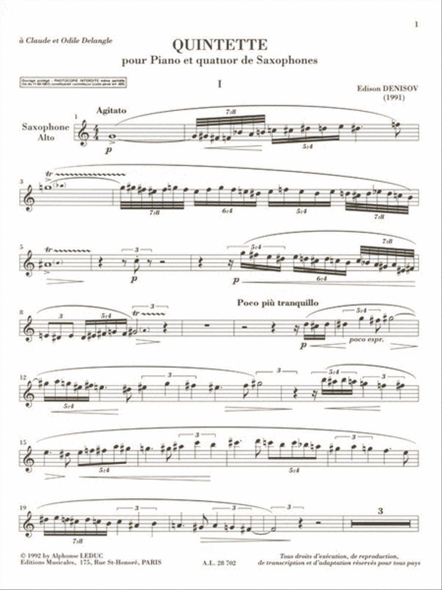<br>Sheet music extract