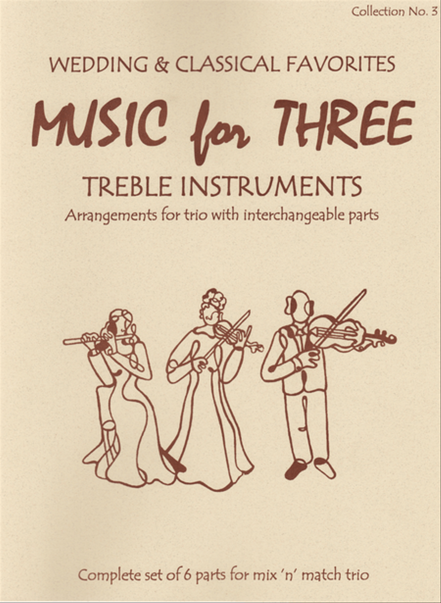 Music for Three Treble Instruments, Collection No. 3 Wedding & Classical Favorites English Horn scores gallery preview page 1