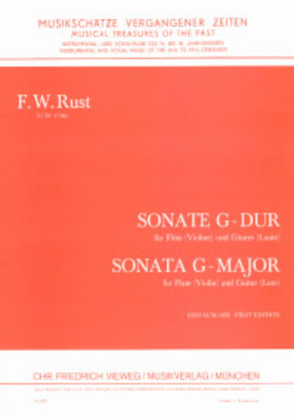 Sonate by Friedrich Wilhelm Rust Flute - Sheet Music