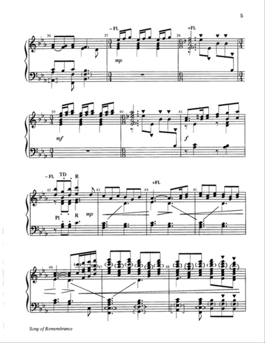 Song of Remembrance Song of Remembrance 5-Octaves scores gallery preview page 5