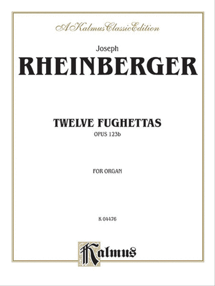 Twelve Fughettas, Opus 123B Organ scores gallery preview page 1